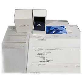 De Beers Diamantring 1ct k vs1 Größe 52 Silber