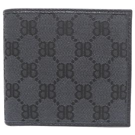 Portafoglio bifold Balenciaga x Gucci The Hacker Project Nero