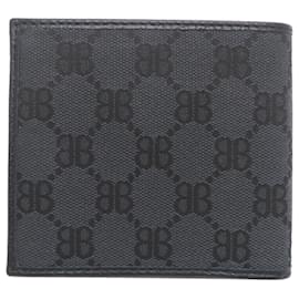 Balenciaga-Carteira bifold Balenciaga x Gucci The Hacker Project-Preto