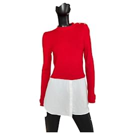 Ralph Lauren Roter Wollpullover Rot