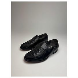 Vintage Dior Leder Slipper schwarz EU39 Schwarz