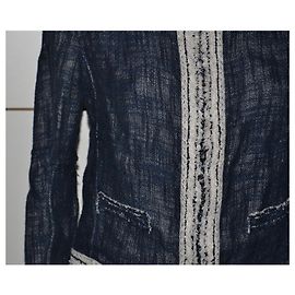 Veste En Lin Turquoise TAHARI Taille 4 - Neuf Sans étiquette, Excellente Condition, Doublée
