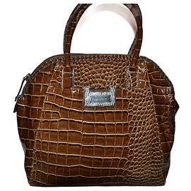Versace Jeans Couture handbag brown leatherette Brown
