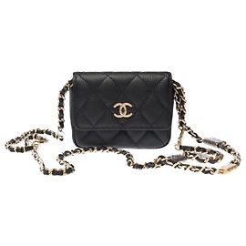 CHANEL Timeless/Classique Black Leather Bag - 103080 Black