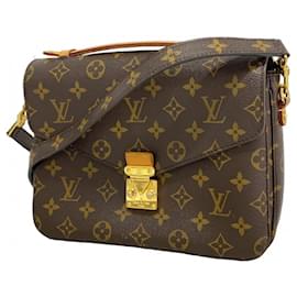 Louis Vuitton-Louis Vuitton Pochette Metis MM Brown Handbag-Brown