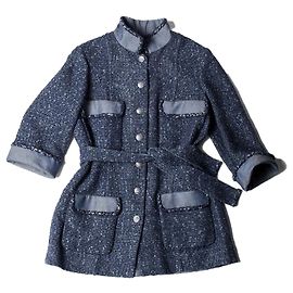 Increíble chaqueta de tweed de mezcla de algodón de Chanel Multicolor