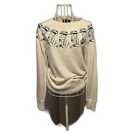 Incroyable pull en cachemire 100% Chanel Runway Beige