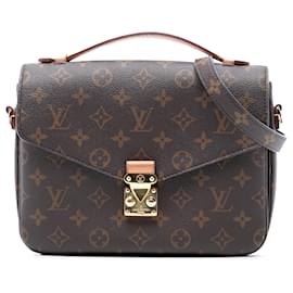 Louis Vuitton-Louis Vuitton Brown Monogram Pochette Metis-Brown