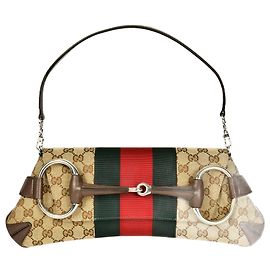 Gucci Horsebit Chain Handbag Beige