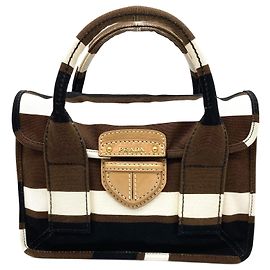 Prada Canvas Handbag BN2119 Brown Multiple colors