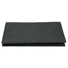 Gucci-Gucci Imprint Long Wallet Bifold-Black