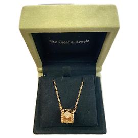 ✨Pendentif Trèfles Perlée en Diamant 18K Or Jaune de Van Cleef & Arpels (VCA) avec chaîne trace ✨✨ Jaune