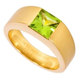 Anello Cartier Tank con Peridoto D'oro