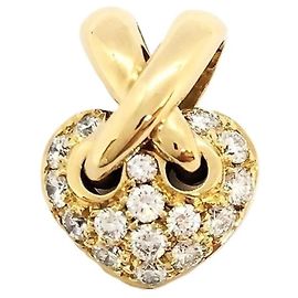 Pendente Chaumet Liens de Cuore Pavé in Oro 18K D'oro