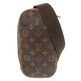Sac Pochette Ganju Monogram Louis Vuitton Marron
