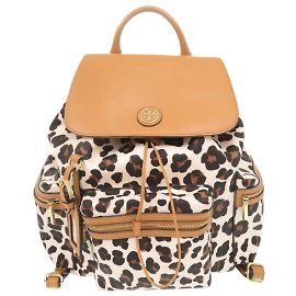 Mochila de PVC con estampado de leopardo Tory Burch Multicolor
