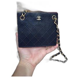 Mini Sac Chanel Noir en Cuir Noir