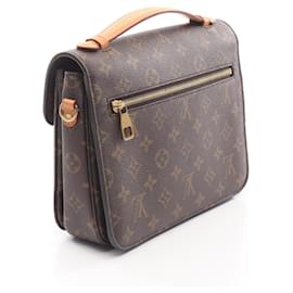 Louis Vuitton-Bolsa de mão Pochette Metis MM Monograma Louis Vuitton-Marrom