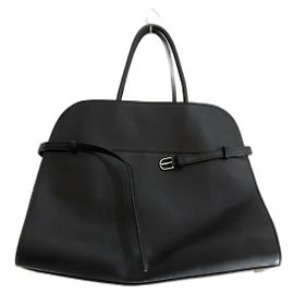 Cinto The Row Margaux 15 em couro preto Preto