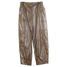 Ganni Weite Hose braun Braun