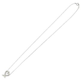 Collier Pendentif Cœur Aimant de Paloma Picasso en Argent 925 Tiffany & Co. Argenté