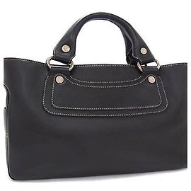 Céline Bolso Boogie Macadam de CELINE en cuero marrón oscuro Marrón oscuro