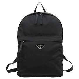 Mochila de nylon preta Prada 2VZ034 Preto