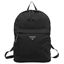 Prada 2VZ034 Black Nylon Backpack Black