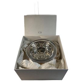 Christian Dior Egg Cup Display Metal Silver Silver hardware