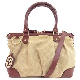 Borsa Tote Gucci 347902 GG 2 in 1 Marrone