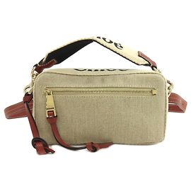 Bolsa de cintura Woody Chloé em lona marrom Marrom