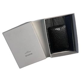 Dior specchio compatto con copertura in pelle nera Nero