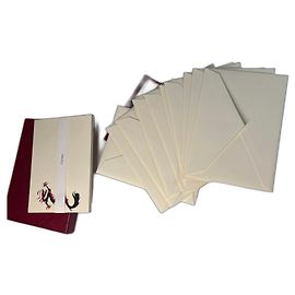Boîte à cartes de correspondance Cartier Noir Blanc Rouge Doré