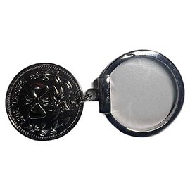 Chaveiro de metal prateado Dior Prata