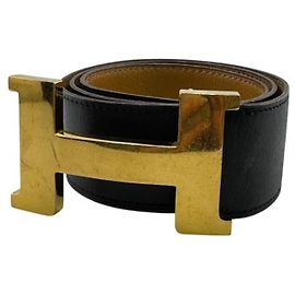 Hermès H Belt Constance Black Men's Black