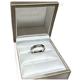 Bulgari Serpenti Viper ring 18 kt white gold diamond pavé Silvery