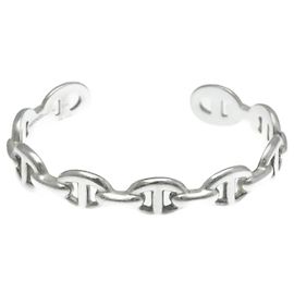 Hermès Hermes Chaine D'Ancre Silver 925 Bangle Silvery