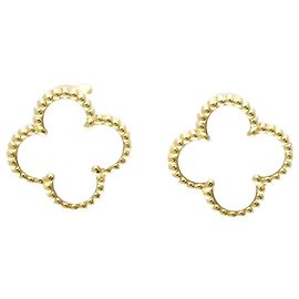 Orecchini Vintage Alhambra di Van Cleef & Arpels D'oro