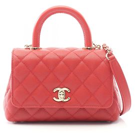 Sac à main Chanel Coco Handle XXS en rouge Rouge