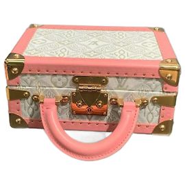Louis Vuitton Dal 1854 Borsa a Mano Jacquard Rosa e Bianca Bleeker Box Bianco