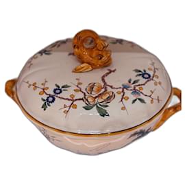 Autre Marque-French Gien porcelain soup-Multiple colors