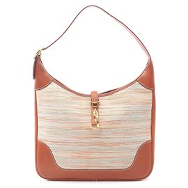 Bolsa de Ombro Hermès Trim 35 Noisette Marrom