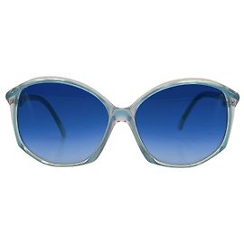 Yves Saint Laurent Vintage Plastic Sunglasses Blue