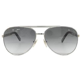 Louis Vuitton Attitude Piloten-Metallsonnenbrille Silber Metallisch