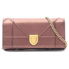 Dior-Christian Dior Diorama Leather Shoulder Bag-Brown