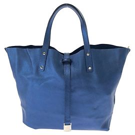 Tiffany & Co Leather Handbag Blue