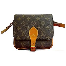 Borsa a Spalla Cartouchiere Monogram Louis Vuitton Marrone
