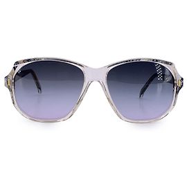 Vintage Kunststoff-Sonnenbrille Yves Saint Laurent Grau