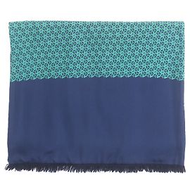 Lenço de seda Hermès Azul