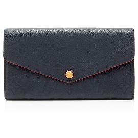 Louis Vuitton Monogram Empreinte Sarah Geldbörse Blau